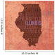 Illinois State Words Wall Mural