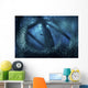 Cormorant Swims through Baitfish Wall Decal