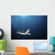 Green Sea Turtle Swims Wall Decal