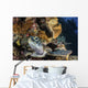 Green Sea Turtle Rests Wall Decal