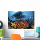 Two Boats above Coral Wall Decal