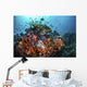 Orange Corals and Fish Wall Decal