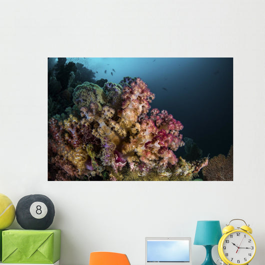 Colorful Soft Coral Reef Wall Decal