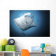 Giant Oceanic Manta Ray Under View Wall Decal