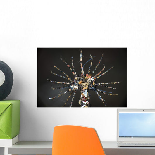 Windmill Worm Covers Itself Wall Decal