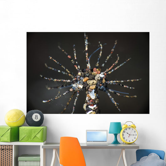 Windmill Worm Covers Itself Wall Decal