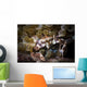 Porcelain Crab Catching Tiny Wall Decal