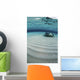Stingray Swimming across Sand Wall Decal