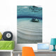 Stingray Swimming across Sand Wall Decal