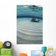 Stingray Swimming across Sand Wall Decal