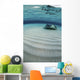Stingray Swimming across Sand Wall Decal