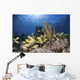 Fish Schooling over Caribbean Wall Decal