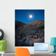 Moonlight Illuminates Rugged Terrain Wall Decal