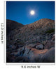 Moonlight Illuminates Rugged Terrain Wall Decal