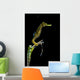 Pelagic Seahorse Floating Black Vertical Wall Decal