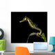 Pelagic Seahorse Floating Black Wall Decal