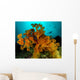 Soft Coral with Diver Wall Decal