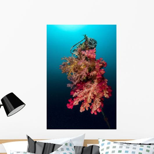Buoy Encrusted Soft Coral Wall Decal