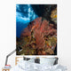 Reef Scene with Sea and Boat Wall Decal