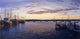 Dusk At Stonington Harbor Wall Mural