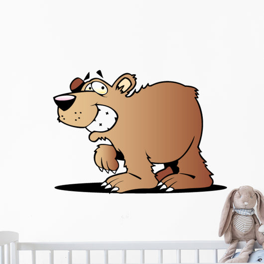 Cartoon Big bear Wall Decal