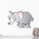 Cartoon Big elephant with Tusks Wall Decal