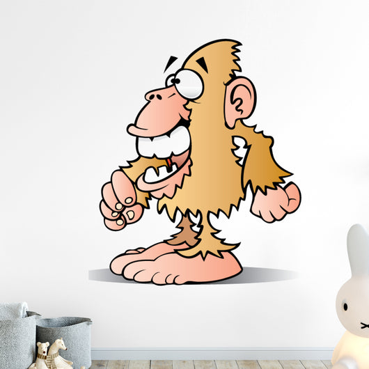 Cartoon Bigfoot Wall Decal