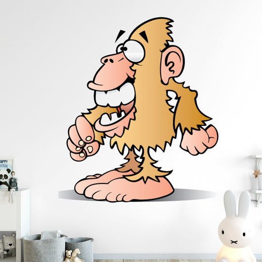 Cartoon Bigfoot Wall Decal