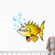 Cartoon Bigtooth fish Wall Decal