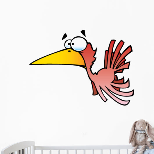 Cartoon Goofy Bird Wall Decal