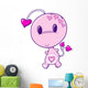 Pink Little Love Bug Wall Decal