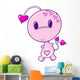 Pink Little Love Bug Wall Decal