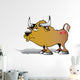 Cartoon Bull Wall Decal