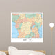 Political Map Central Africa Wall Decal