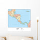 Map of Central America Wall Mural