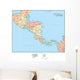 Map of Central America Wall Mural