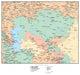 Political Map Asia Wall Decal