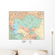 Political Map Asia Wall Decal