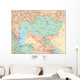 Political Map Asia Wall Decal