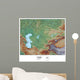 Map Central Asia Wall Decal