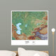 Map Central Asia Wall Decal