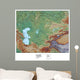 Map Central Asia Wall Decal