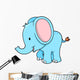 Blue Elephant Wall Decal
