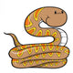 Brown Snake Wall Decal