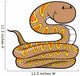 Brown Snake Wall Decal