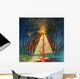 Diagram Volcano Erupting Wall Decal