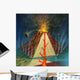 Diagram Volcano Erupting Wall Decal