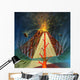 Diagram Volcano Erupting Wall Decal