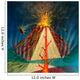 Diagram Volcano Erupting Wall Decal