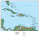 Map Caribbean Wall Decal